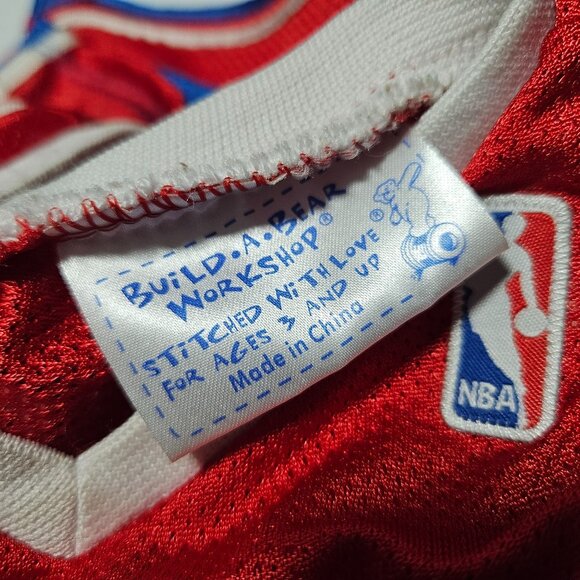 Build a Bear NBA Basketball Uniform Red Jersey Shorts for Plush Stuffed Animal - Picture 3 of 3